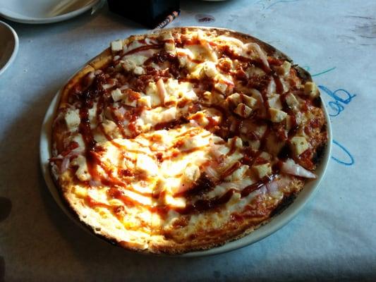 BBQ Chicken Pizza.