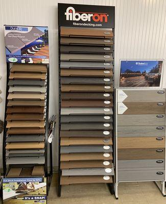 We have a huge selection of composite decking styles and colors