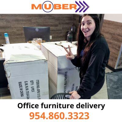 Office furniture delivery from Doral to Fort Myers.