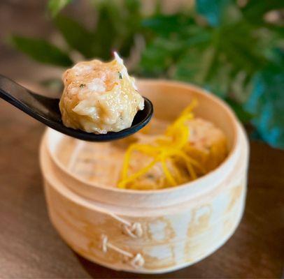 Maine Lobster Siu Mai w/ chives, butter, white truffle oil | $14