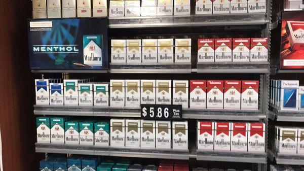 Lowest prices on cigarettes