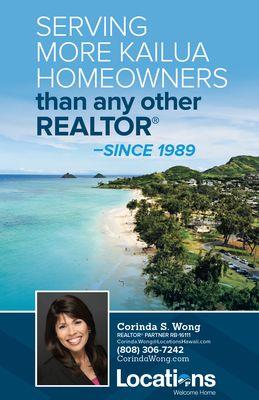 Corinda Wong - Serving the most Kailua homeowners than any other Realtor (since 1989)