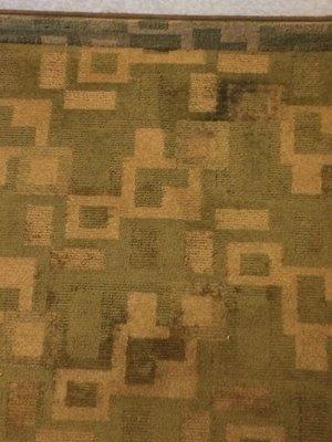 Carpet at the entrance to the room.