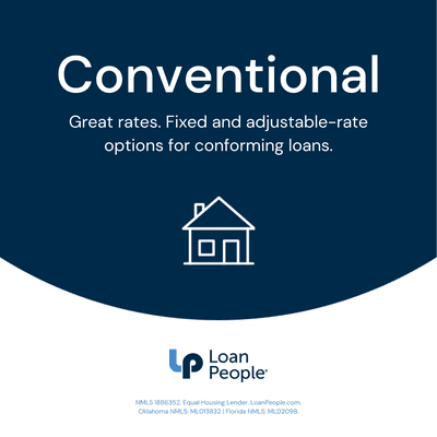 Conventional mortgages for purchases, refinances and renovation home loans throughout Texas and beyond.