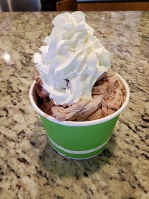 Chocolate Monster with fresh whipped cream