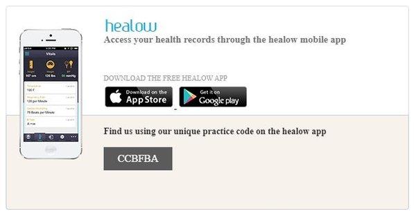 Download the Healow App and use our code!