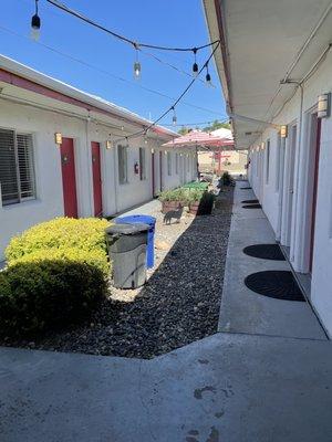 Courtyard looking toward the street