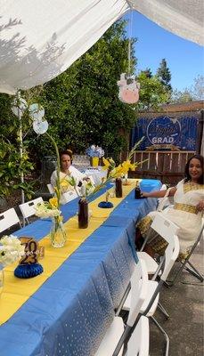 Chair, tent, and tables courtesy of Alpha Rental