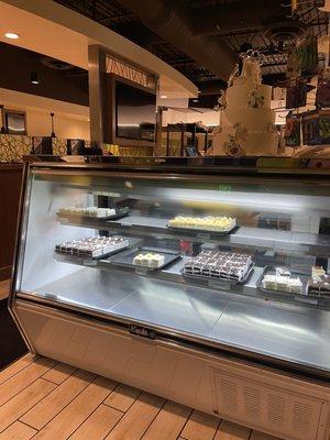 Pasty selection in front of restaurant