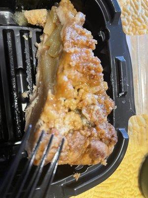 Apple crumble pie