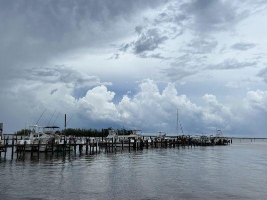 Feeder bands off Hurricane Idalia