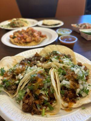 Steak / Asada and Spicy Pork / Al Pastor