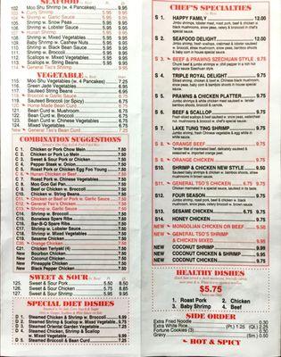 Menu pg. 4 & 5