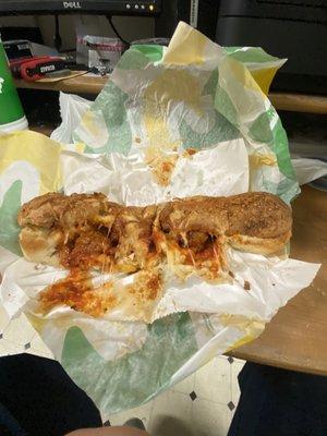 In her own word " it's ok the bread it supposed to be that soft " lol never in my 24 years of going to subway have I seen this