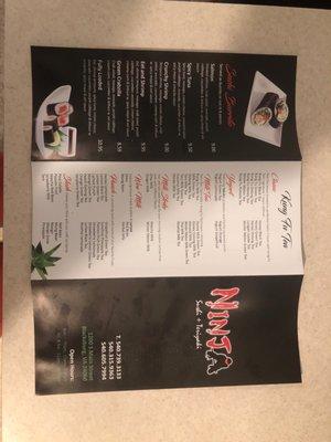 Menu back