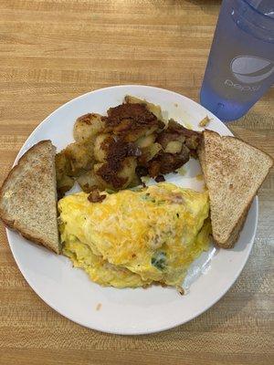 Western Omelet $8.99 Barely any ham also stingy onions not diced