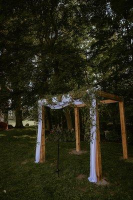 Our ceremony arbor