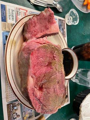 King cut prime rib.