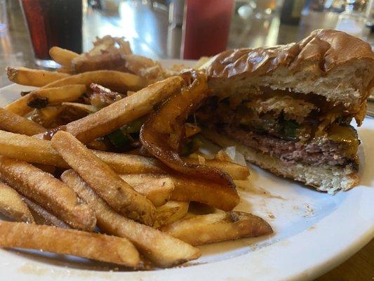 String Onion Burger! Great Crispy fried! Very Tasty!