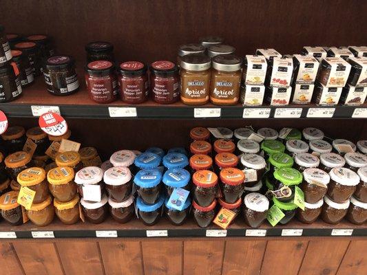 Assorted jams and preserves