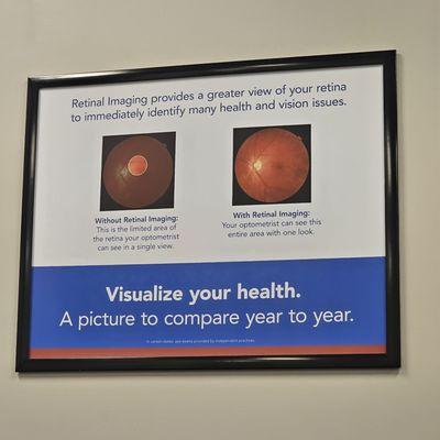 They now offer Retinal Imaging