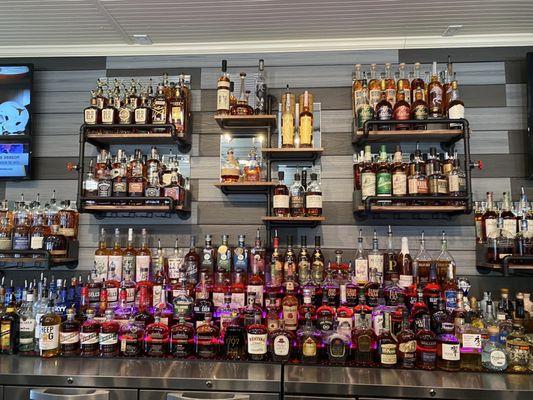 Great selection of bourbons