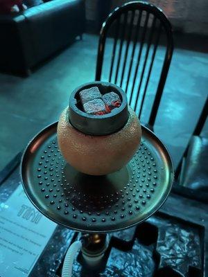 The grapefruit bowl with coals