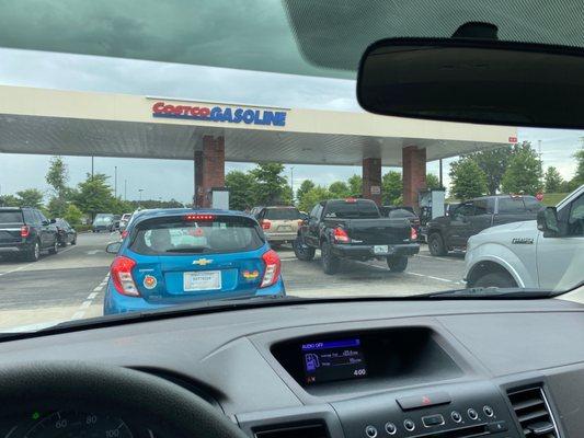 Friday afternoon at Costco gas station!