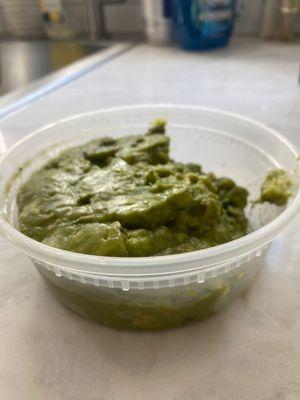 $8.49 ubereats guacamole was small to begin with but missing 1/3 of the container. Not ok esp after ordering a ton of food!