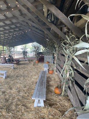 Benches/ eating area