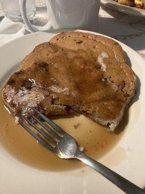 Delicious berry pancake