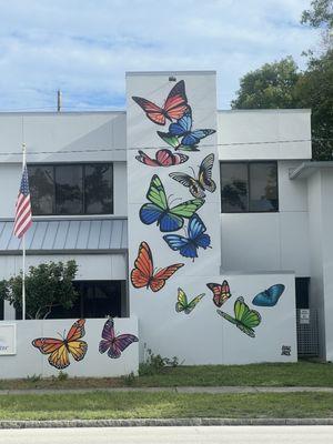 Butterfly mural!