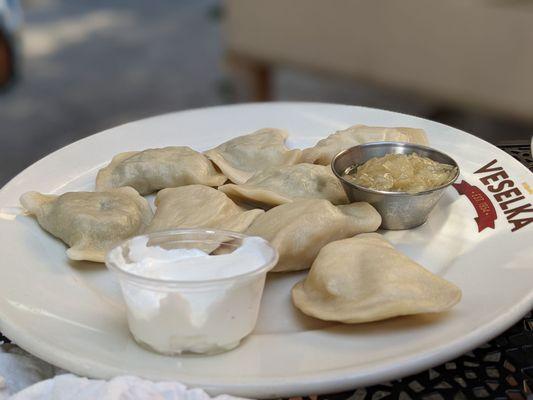 Potato pierogis (boiled)