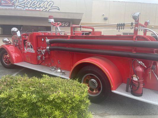 Ls1 In an antique 1934 fire engine.