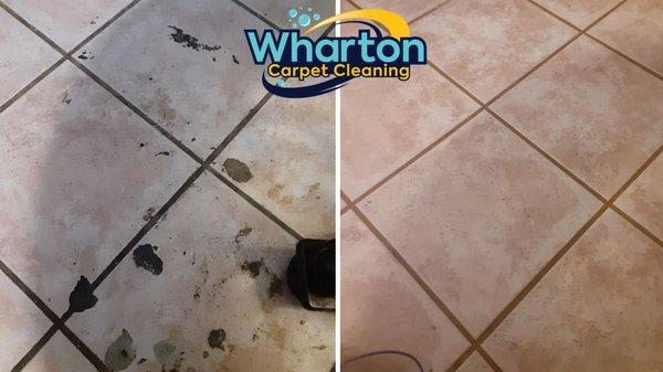 Before & After Tile & Grout Cleaning