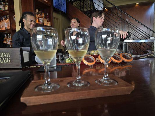 Dessert wine flight