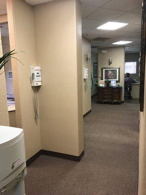 Hallway to treatment area