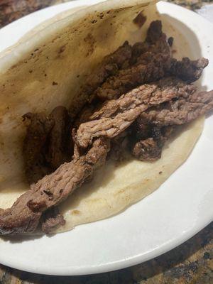 Tender Beef Fajita Taco