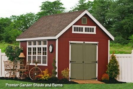 A 10x16 Premier Garden Shed from Sheds Unlimited. See more at http://www.shedsunlimited.net