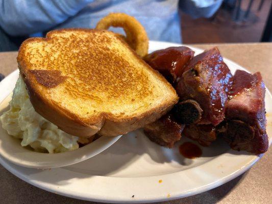 half rack of ribs