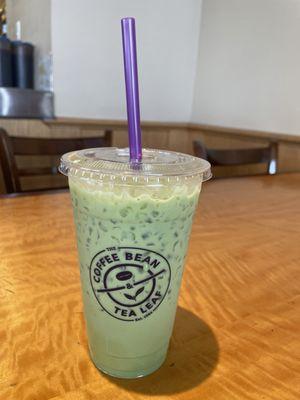 Matcha latte .. iced