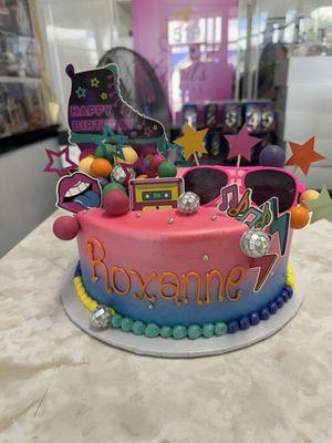 Rollerskate birthday cake