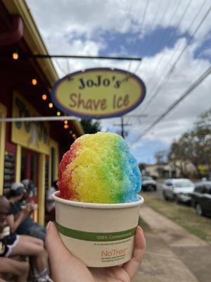 Rainbow shave ice