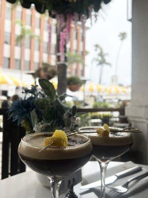 Espresso martinis with a view