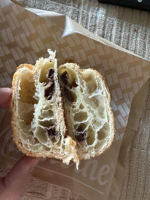 Barren Chocolate Croissant. What little chocolate was present = tasty.