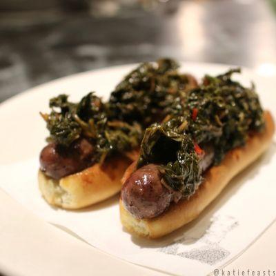 Lamb sausage with fermented Swiss chard - Llama collab 6/2/2024