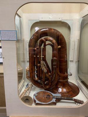 Tuba made out of Mahogany