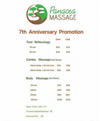 7th Anniversary Promotion