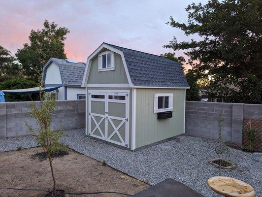 The Tuff Shed at our son's house. So nice! Eugene was an awesome guy to work with. He made everything easy.