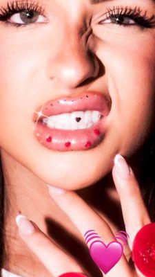 Heart Shaped tooth gems